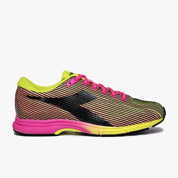 Diadora Mythos Fast Racer 2 Zlte / Ruzove - Panske Bezecke Topanky